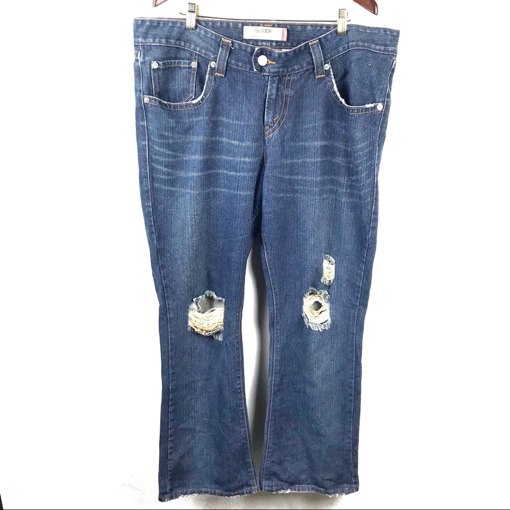 Levi's 504 Distressed Slouch Jeans